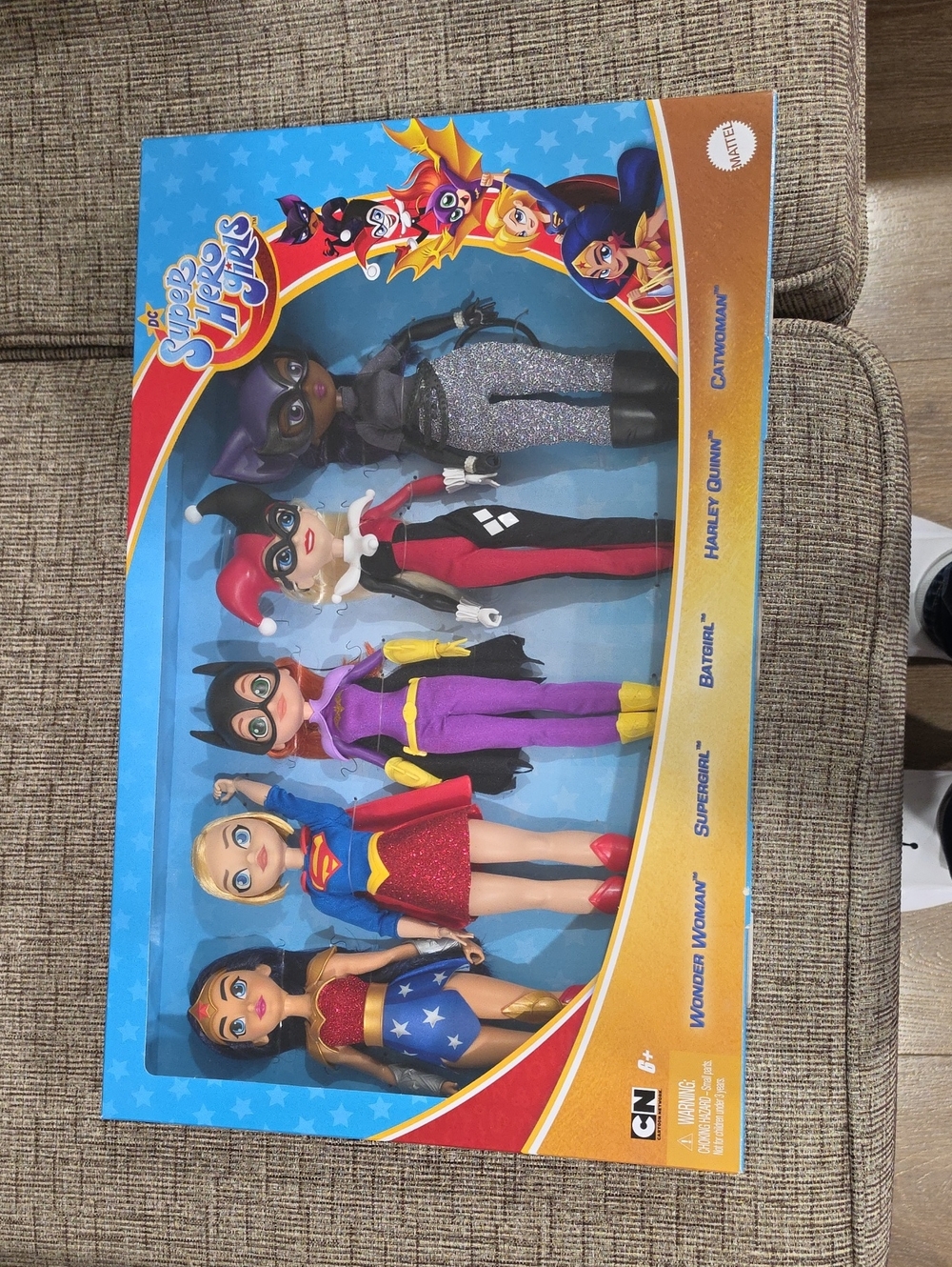 Mattel DC Super Hero Girls 5-Piece Doll Set - Red, Blue, Purple, Black, Yellow